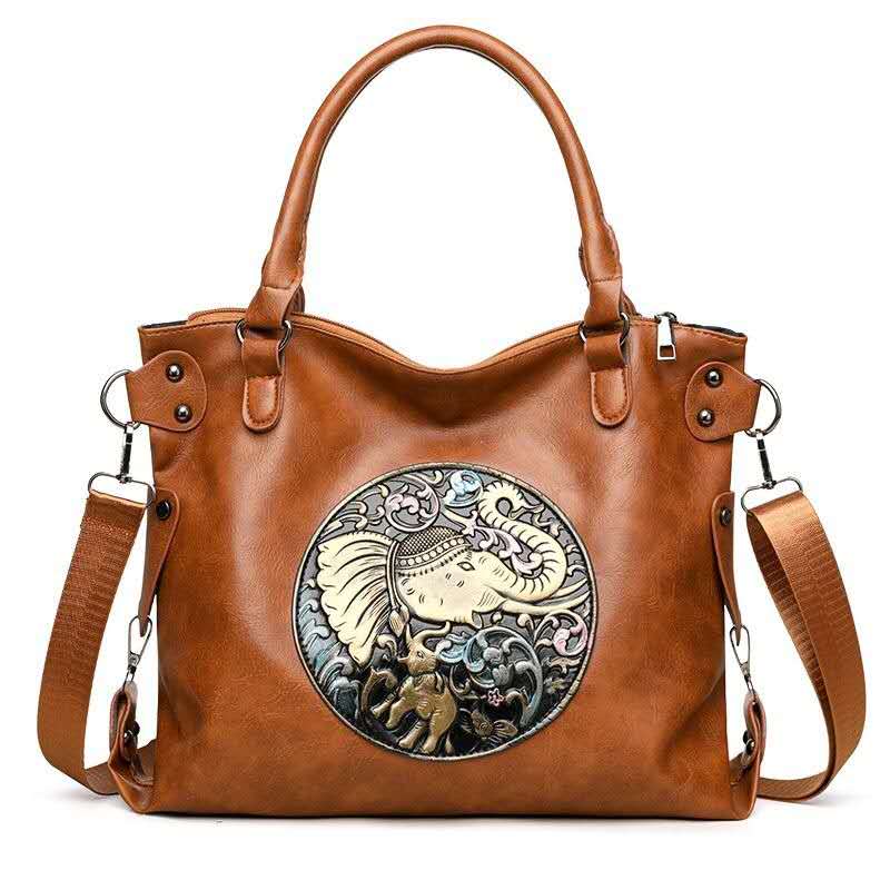 TuskTale™ – Handcrafted Elephant Design Bag