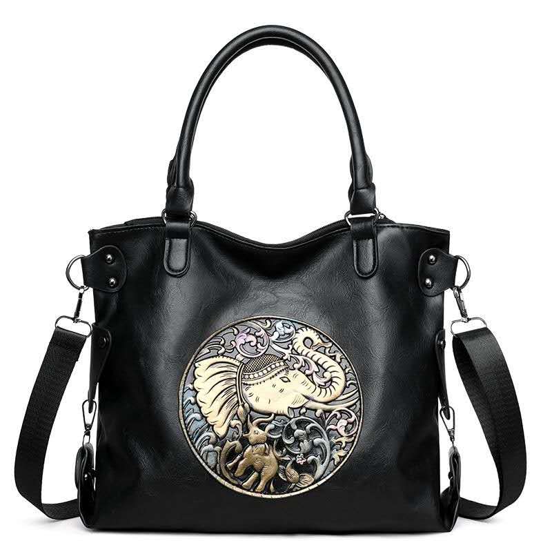 TuskTale™ – Handcrafted Elephant Design Bag