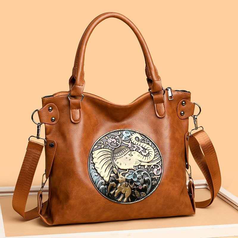 TuskTale™ – Handcrafted Elephant Design Bag