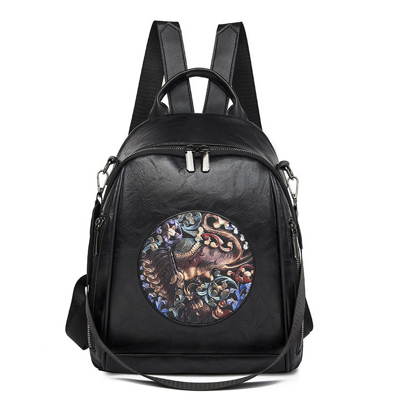 TuskTale™ – Ethnic Elephant Leather Backpack