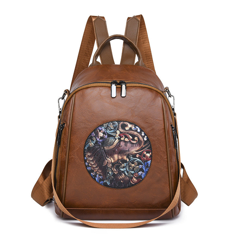 TuskTale™ – Ethnic Elephant Leather Backpack