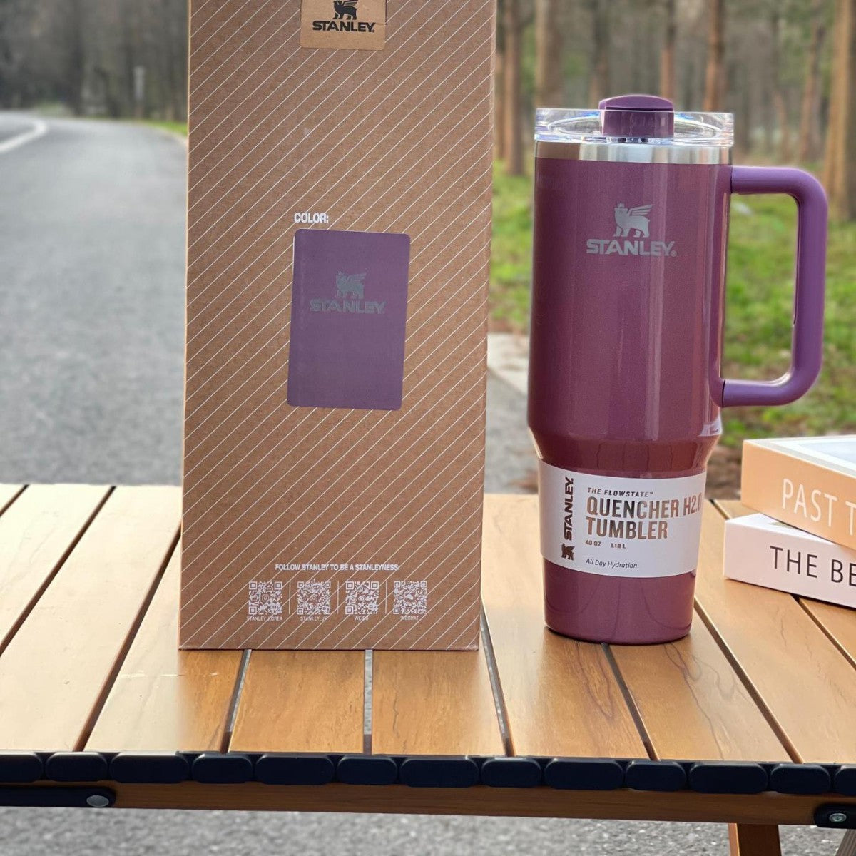 Stanley's Tumbler Cup: with insulated walls keeps drinks Cold for 11 hours, Hot for 7 hours and Iced for 48 hours
