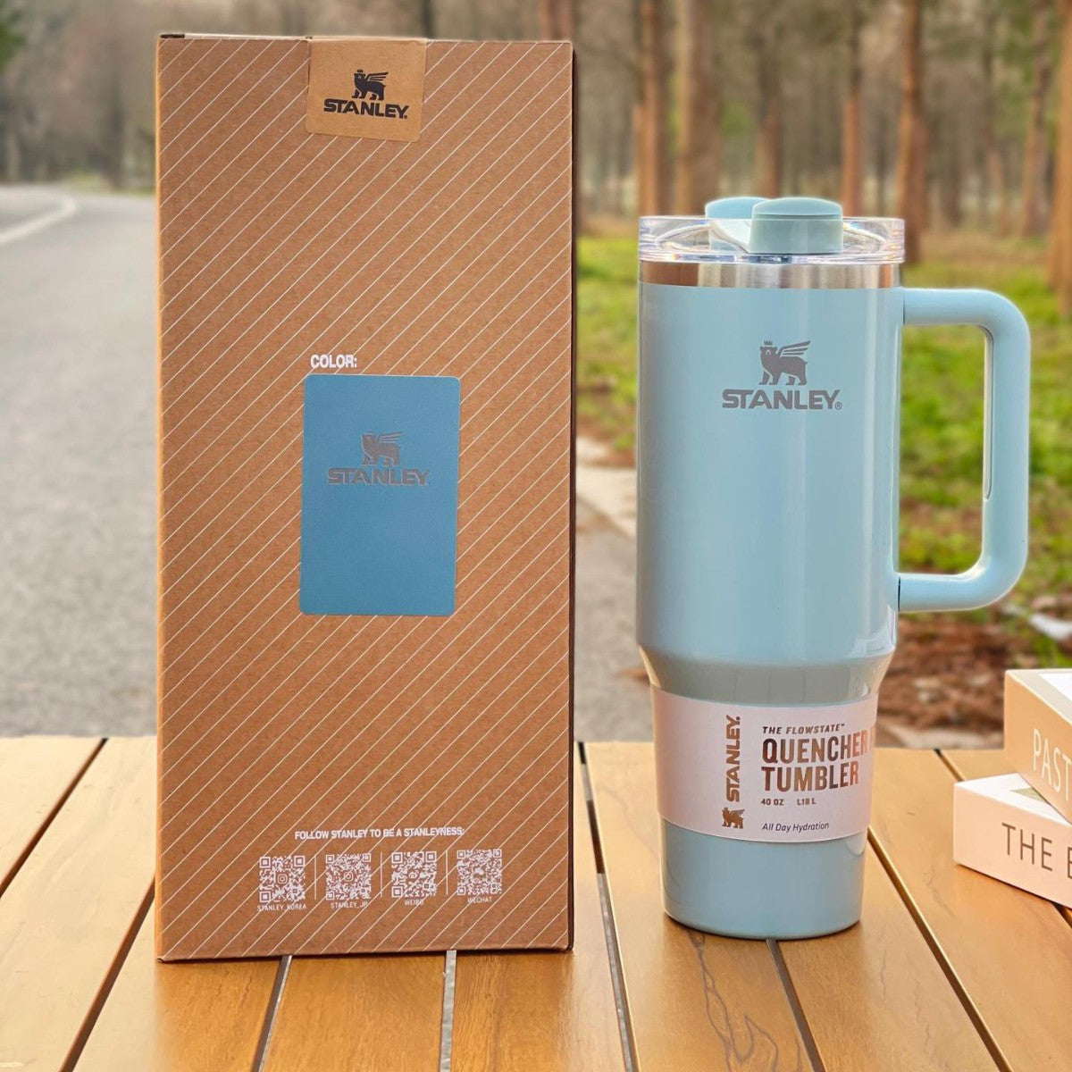 Stanley's Tumbler Cup: with insulated walls keeps drinks Cold for 11 hours, Hot for 7 hours and Iced for 48 hours