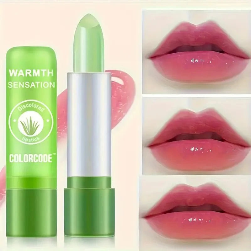Aloe Vera Color-Changing Lip Balm – Long-Lasting & Moisturizing