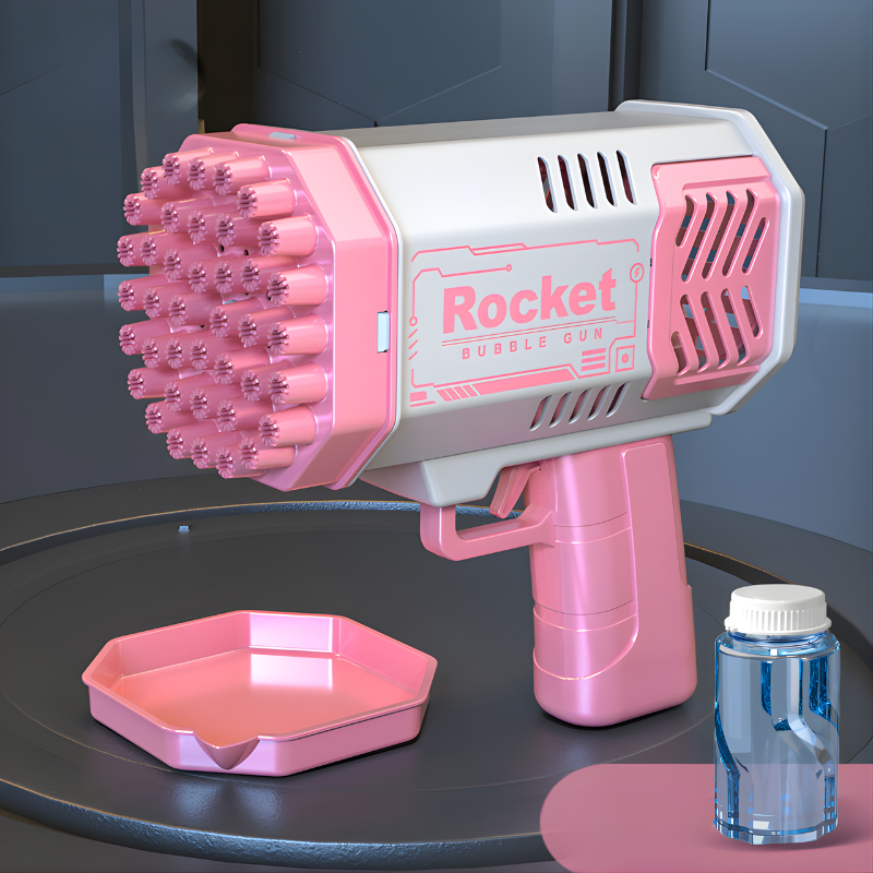 Kletshuts™ BubbleGun – Automatic Soap Rocket Bubble Gun Blower Toy