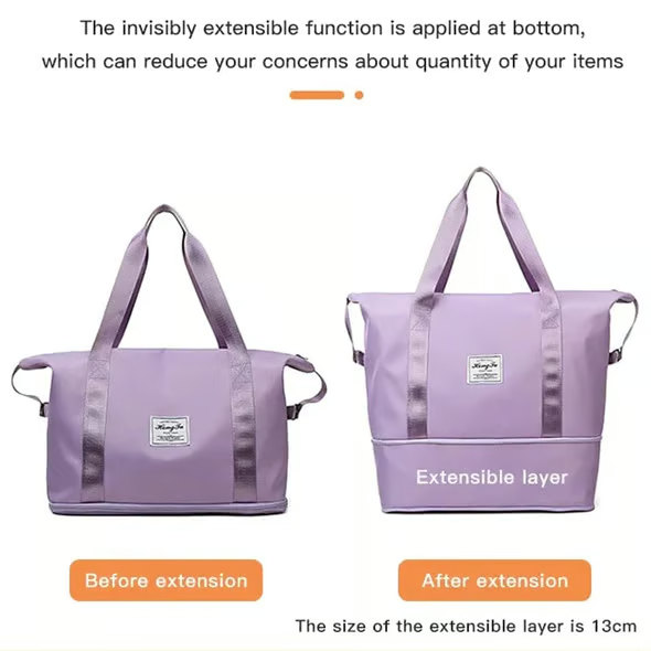 ✨SUMMER Sale🎁-High-capacity Double-layer Wet Separation Travelling Bag