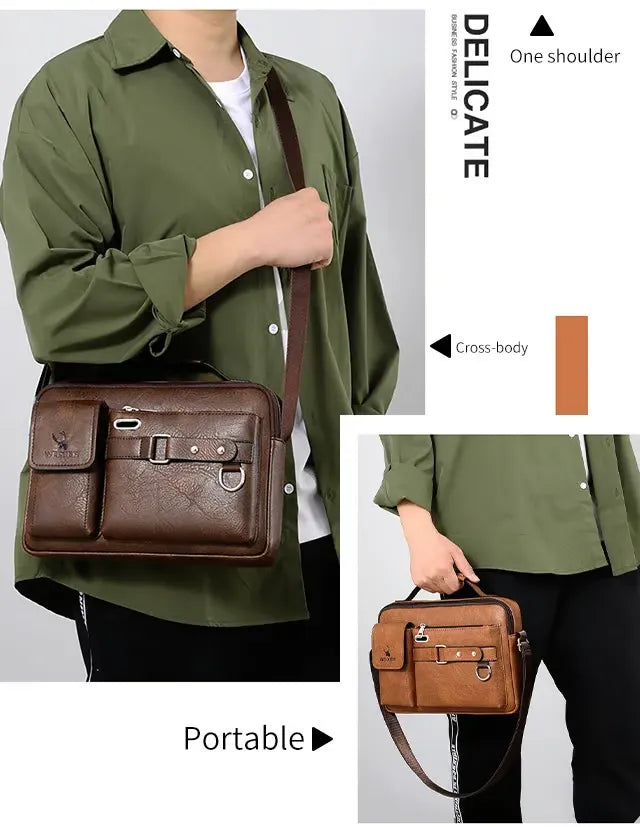 Cool business shoulder crossbody bag for men and women