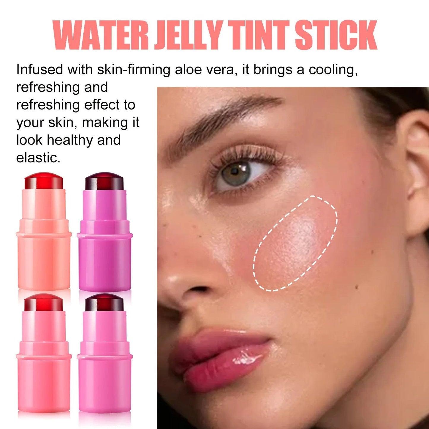 Cooling Water Jelly Lip Stain Cheek Stain