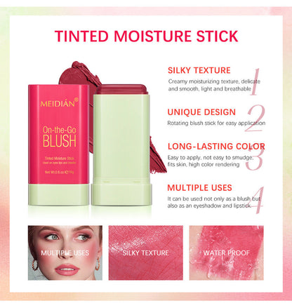 3-In-1 Contouring Lipstick and Blush Stick