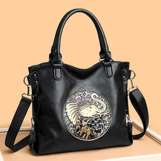 TuskTale™ – Handcrafted Elephant Design Bag