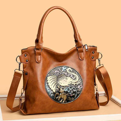 TuskTale™ – Handcrafted Elephant Design Bag