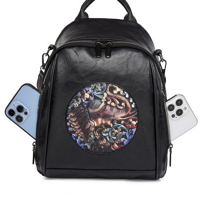 TuskTale™ – Ethnic Elephant Leather Backpack