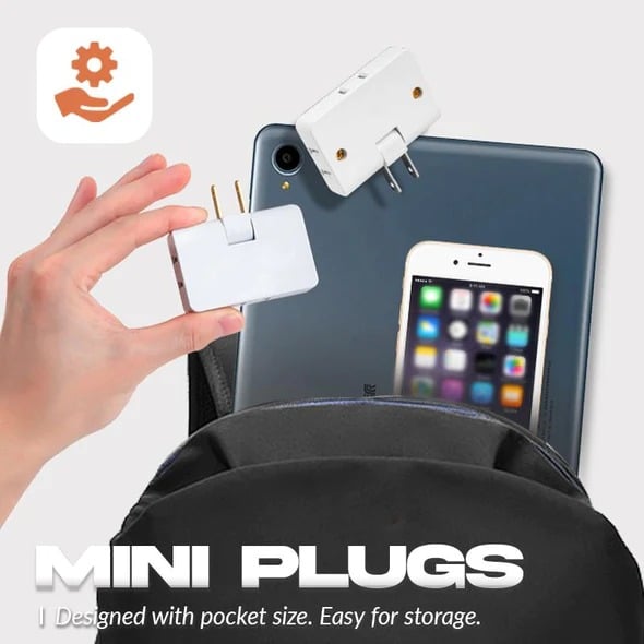 180 Degrees Rotatable Socket Converter , 3pcs