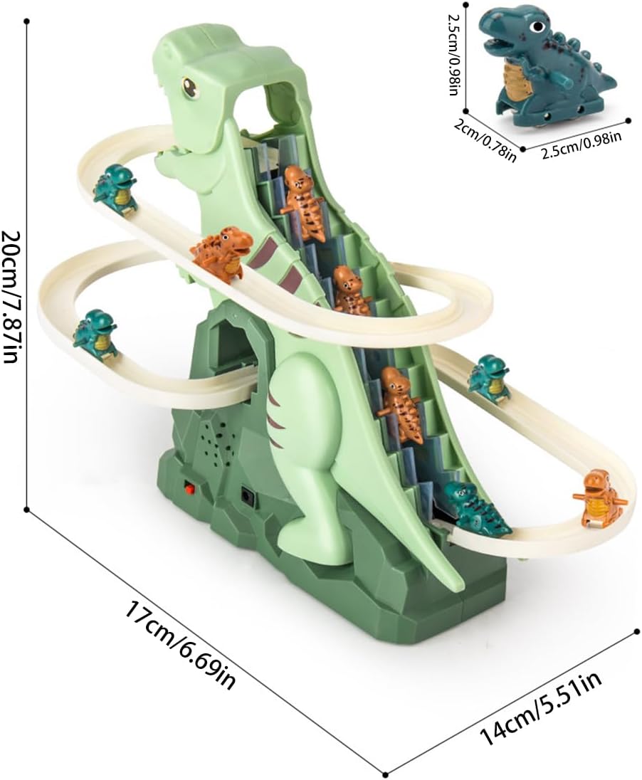 6 Dinosour  Climb Stairs Music Toy！🦖