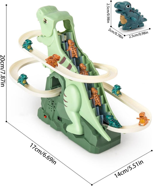 6 Dinosour  Climb Stairs Music Toy！🦖