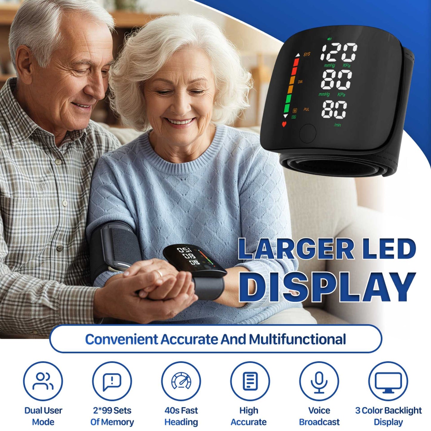 ⚡Wrist Blood Pressure Monitor