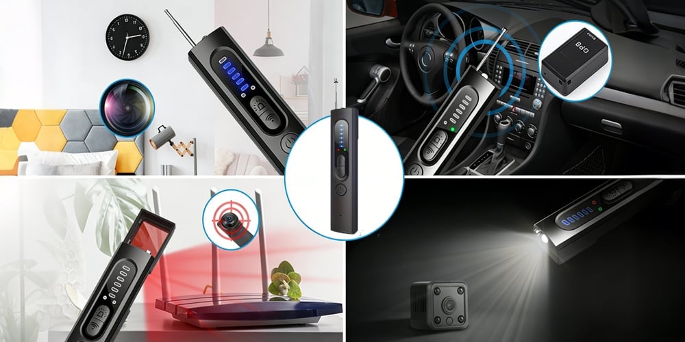 Portable Anti-Spy Camera Detector & RF Signal Scanner