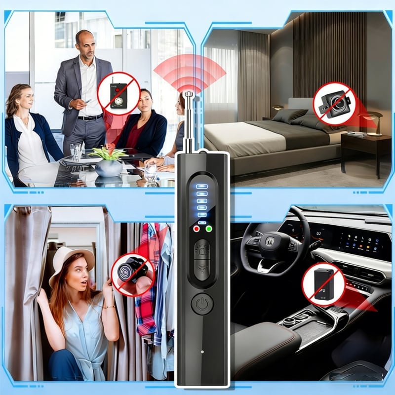 Portable Anti-Spy Camera Detector & RF Signal Scanner
