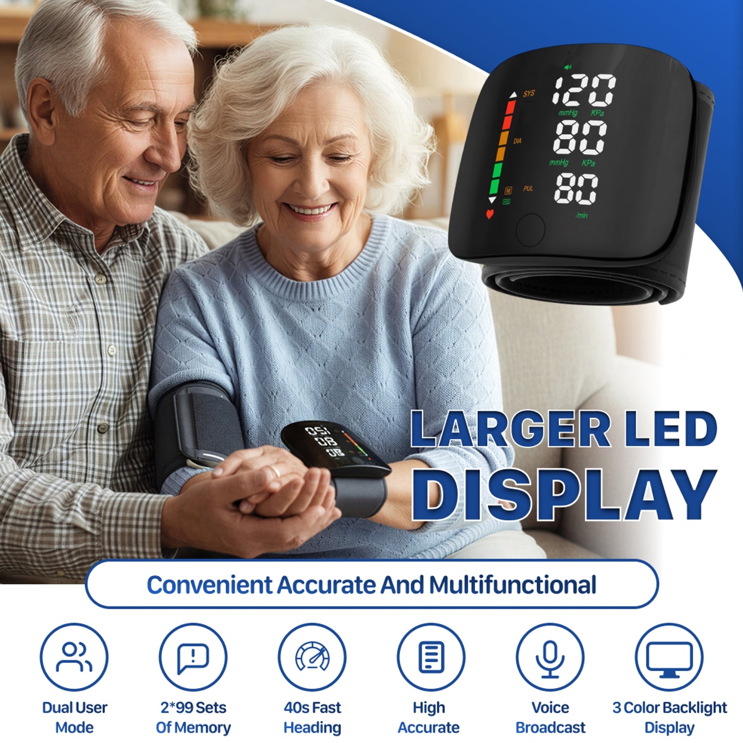 ⚡Wrist Blood Pressure Monitor