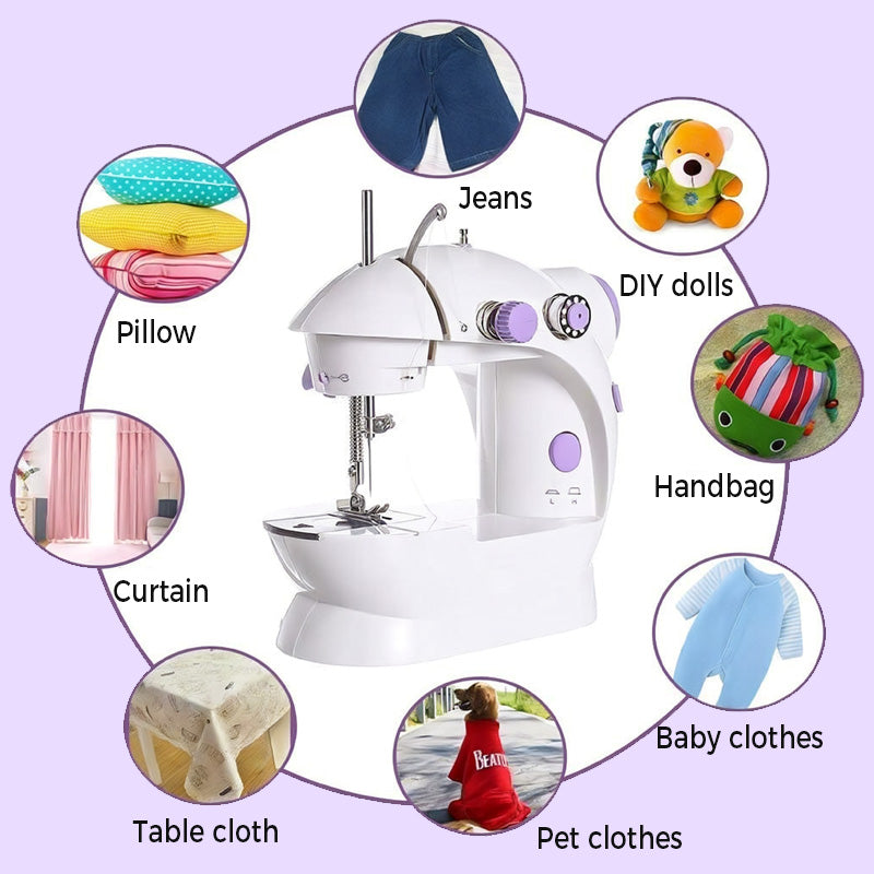Mini electric sewing machine