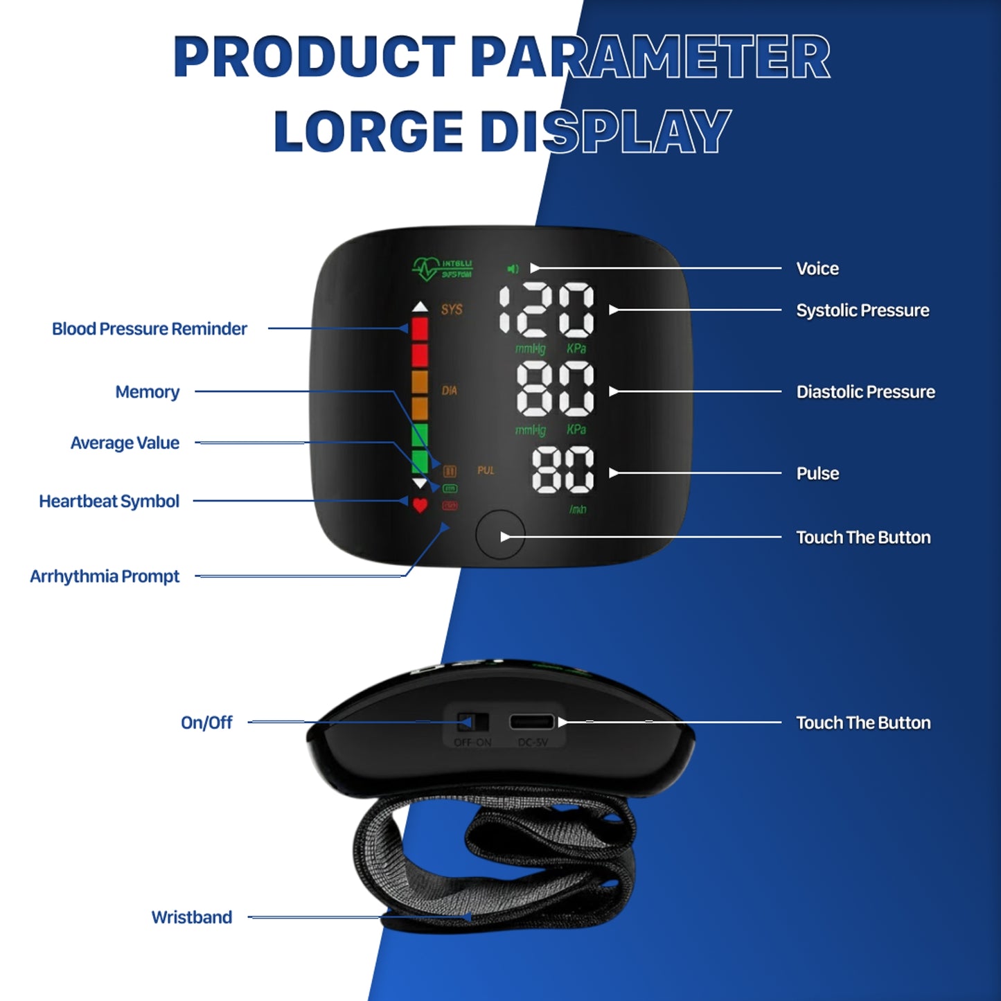 ⚡Wrist Blood Pressure Monitor