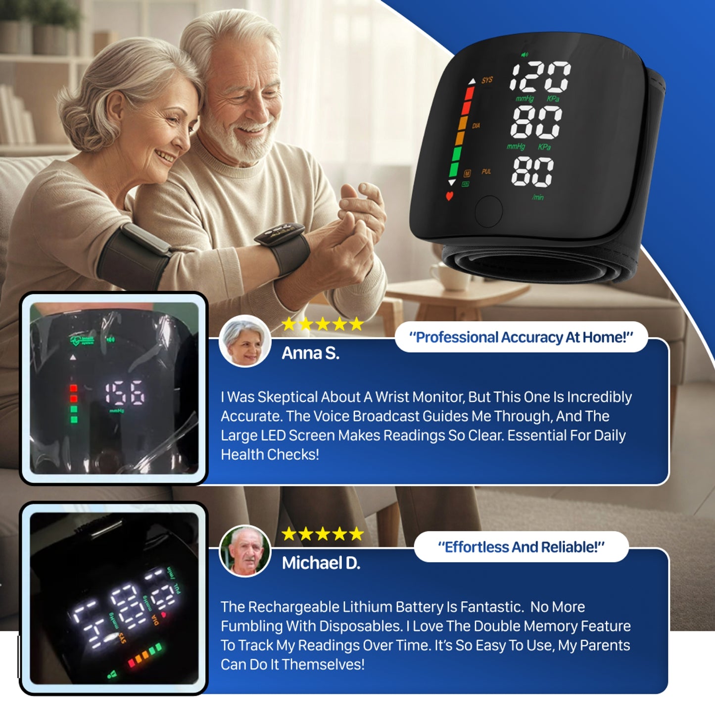 ⚡Wrist Blood Pressure Monitor