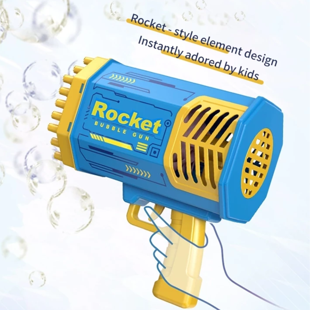Kletshuts™ BubbleGun – Automatic Soap Rocket Bubble Gun Blower Toy
